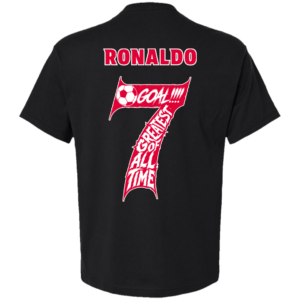 Ronaldo - No.7 The G-O-A-T (Black)